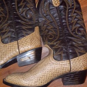 Ramrod Western Snakeskin Cowboy boots Men's size 9